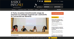 Desktop Screenshot of justiceinfo.net