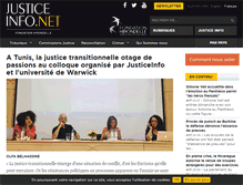 Tablet Screenshot of justiceinfo.net